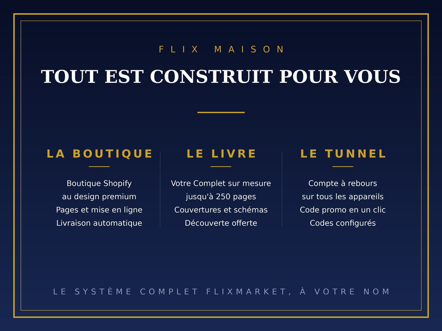 FLIX MAISON — Votre maison d'édition clé en main